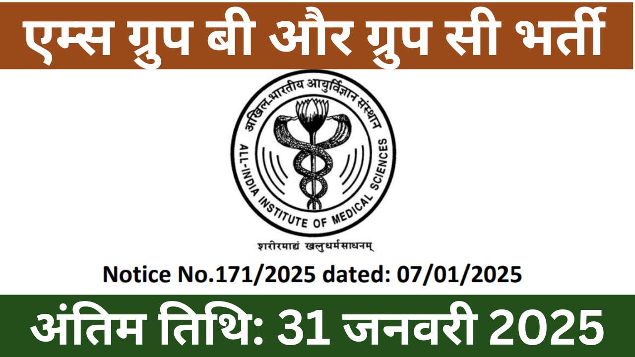 AIIMS Group B and C Vacancy 2025